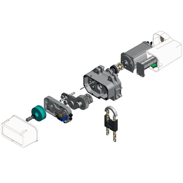 SR Elektrokettenzug 24 V 0,125–6,3 t – Hubhöhe 3–10 m