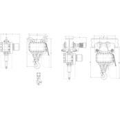 Palan électrique à chaîne LK 400V / 24V – 5–12.5 tonne, 8–16 m usage intensif