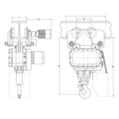 LK Elektrokettenzug 400 V / 24 V – 5–12,5 Tonnen – 8–16 m – Schwerlast-Industriekettenzug