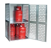 Gasflaschendepot Typ GFD – Innen- und Außenlagerung von 2 bis 20 Flaschen