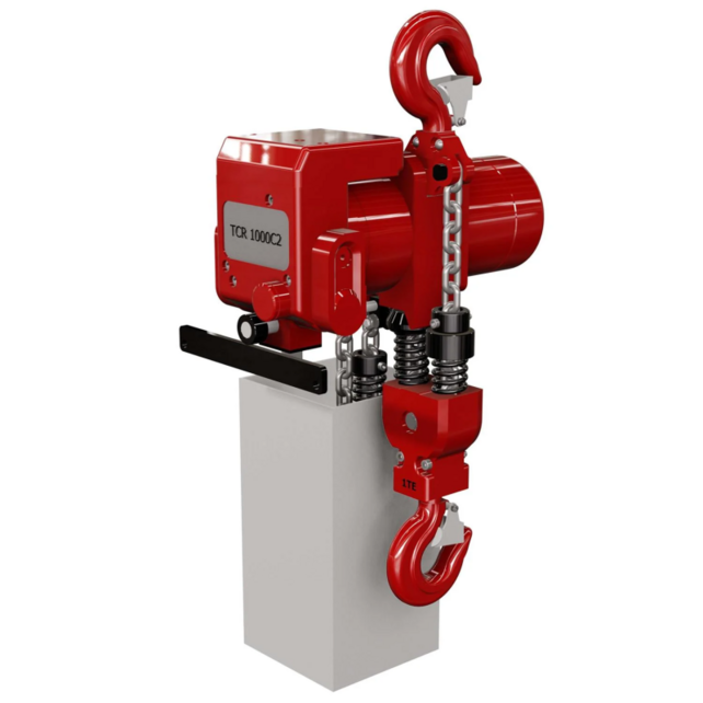 Red Rooster TCR Palan à Chaîne Pneumatique – 250‑2000 kg – Industrie Lourd