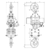 Red Rooster TMH Zware Luchtkettingtakel – 50‑60 t