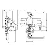 Red Rooster TCS High Speed Air Chain Hoist – 500‑980 kg