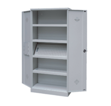 Milieustalen Kast 1950x920x420mm – 4 Vloeistofdichte Planken – Grijs