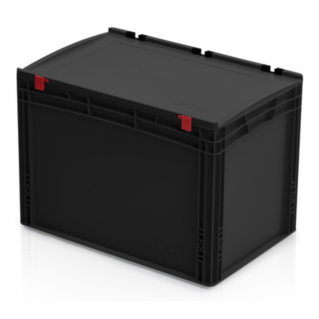 ESD EURO crate 60x40x9 with lid