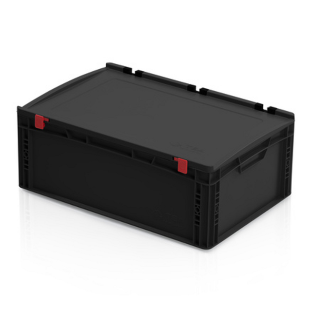 ESD EURO crate 60x40x9 with lid