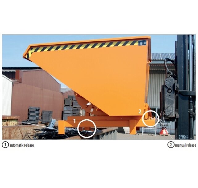 Schwerlastkipper Typ SK mit automatischer Freigabe – 0,30 bis 2,10 m³