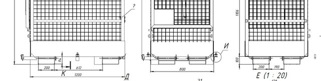 Arbeitskorb 1200x800x1950mm für Gabelstapler – 350 kg CE