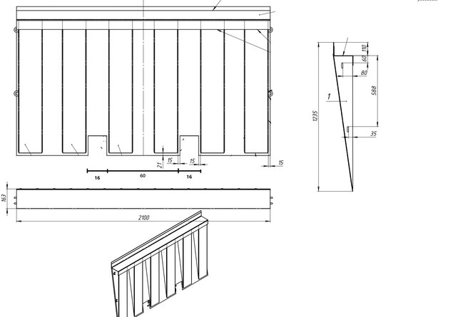 Stahl-Auffahrrampe für Seecontainer-Ladeplattform 210 x 123,5 x 16 cm, 5.000 kg Traglast