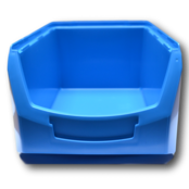 Bac à bec en Plastique Pour Magasin PP C  35x21x15cm Noir