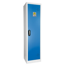 Lithium-Ion Battery Storage & Charging Safety Cabinet – Tall, 1 Door, 4 Shelves