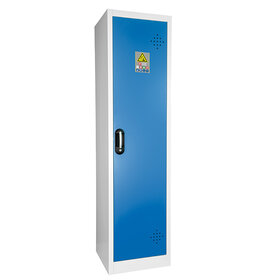 Lithium-Ion Battery Storage & Charging Safety Cabinet – Tall, 1 Door, 4 Shelves