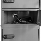 Outdoor Lithium‑Ion Battery Charging Safety Cabinet with Code Locks (4 or 8 Compartments) – CE / IEC/EN