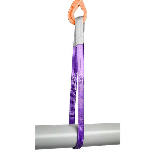 Polyester hijsband S1 met versterkte ogen – Duplex hijsband 1.000–10.000 kg EN 1492-1