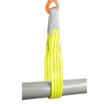 Polyester-Hebeband S1 mit verstärkten Schlaufen – Duplex-Hebegurt 1.000–10.000 kg EN 1492-1