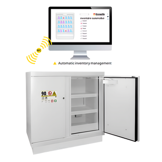 Armoire de sécurité  avec option d'inventaire automatique - type 90 - 1100 × 1137 × 670 mm