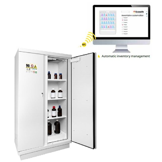 Armoire de sécurité avec option d'inventaire automatique - type 90 - 1950 × 1137 × 620 mm