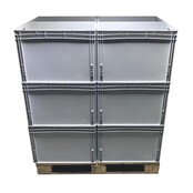 Bac de Rangement 60x40x40 cm Conteneur en Plastique