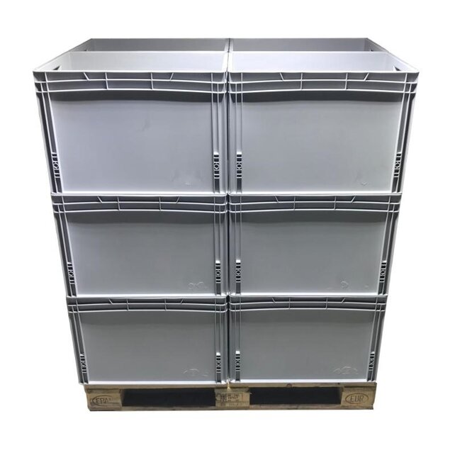 Bac de Rangement 60x40x40 cm Conteneur en Plastique