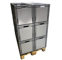 Eurokrat 60x40x40 cm Open Handvat Kunststof Stapelbakken