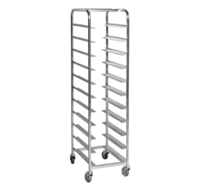 Bakkenwagen 11 niveaus 460 x 590 x 1880 mm - 150 kg - met remmen