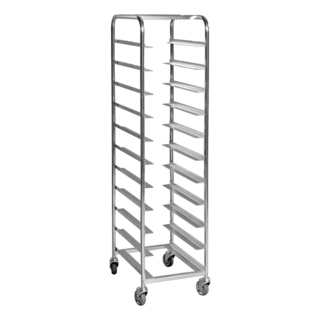 Bin Trolley 11 levels 460 x 590 x 1880 mm - 150 kg - with brakes