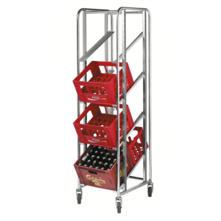 Bin Trolley 4 levels 435 x 585 x 1880 mm - 150 kg - with brakes