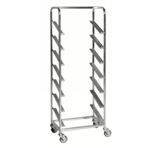 Bin Trolley 7 levels 660 x 410 x 1850 mm - 150 kg - with brakes