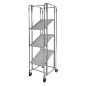 Chariot porte-bacs niveaux configurables 470 x 585 x 1880 mm - 150 kg - avec freins