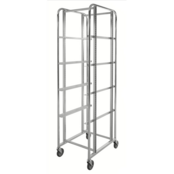 Chariot porte-bacs niveaux configurables 470 x 585 x 1880 mm - 150 kg - avec freins