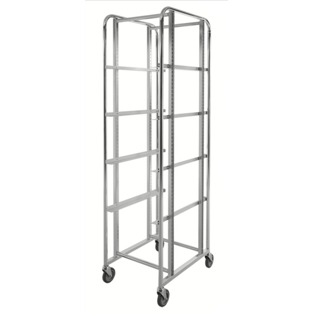 Bin Trolley configurable levels 470 x 585 x 1880 mm - 150 kg - with brakes