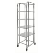 Bin Trolley configurable levels 470 x 585 x 1880 mm - 150 kg - with brakes