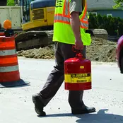 Justrite Type 1 Safety Can 1001 Rood – Veiligheidskan voor Brandbare Vloeistoffen – Zelfsluitend met Zwenkhandvat
