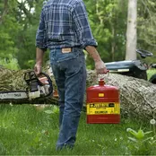 Justrite Type 1 Safety Can 1001 Rouge – Bidon de Sécurité pour Liquides Inflammables – Fermeture Automatique avec Poignée Pivotante