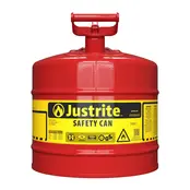 Justrite Type 1 Safety Can 1001 Rot – Sicherheitskanister für Brennbare Flüssigkeiten – Selbstschließend mit Schwenkgriff