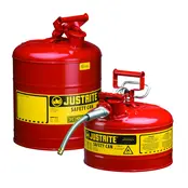 Justrite Type 1 Safety Can 1001 Rouge – Bidon de Sécurité pour Liquides Inflammables – Fermeture Automatique avec Poignée Pivotante