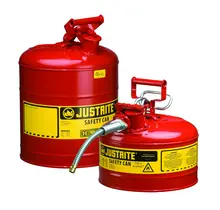 Justrite Type 1 Safety Can 1001 Rood – Veiligheidskan voor Brandbare Vloeistoffen – Zelfsluitend met Zwenkhandvat