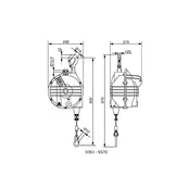 BAL-H spring tool balancers - 7-105 kg