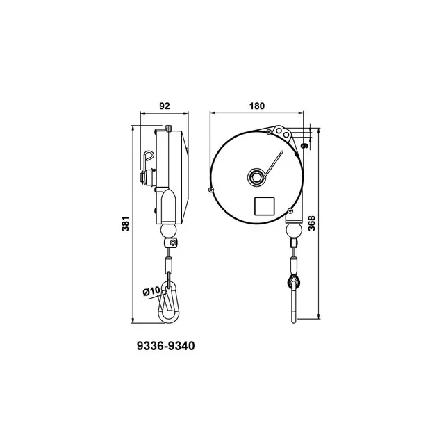 BAL-M spring tool balancers - 2.5-14 kg