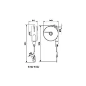 BAL-M spring tool balancers - 2.5-14 kg