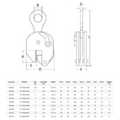 CS Vertical plate lifting clamps - 750-15000 kg