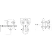 B professional beam clamps and hand trolleys - 3000-10000 kg