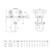 BA professional beam clamps and hand trolleys - 1000-2000 kg