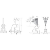 CH Horizontal plate lifting clamps - 1000-10000 kg
