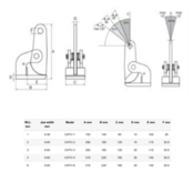 CHTV Horizontal spring lifting clamps - 1000-6000 kg