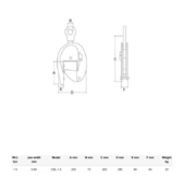 CBL Large-jaw bulb profile pince de levage - 1500 kg