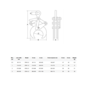 CRK Tube and round-material lifting clamps - 500-3000 kg