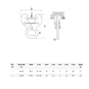 PFC professional beam clamps and hand trolleys - 1000-2000 kg