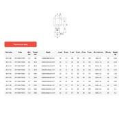 C800X Point de levage Grade 10 – rotatif 360°, rabattable 180°