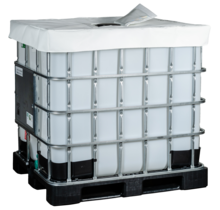 couvercle IBC blanc isolé agro/pharma 1000 L